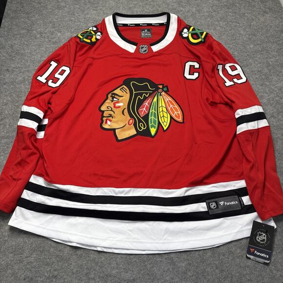 Fanatics Other - Fanatics Chicago Blackhawks Jonathan Toews Breakaway Away Sewn Jersey Size 3XL